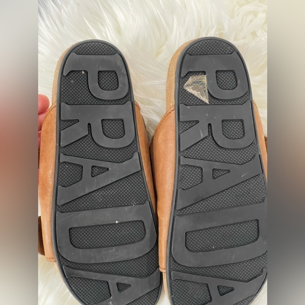 Ecru Suede Double Buckle Slide Sandal - Picture 10 of 14